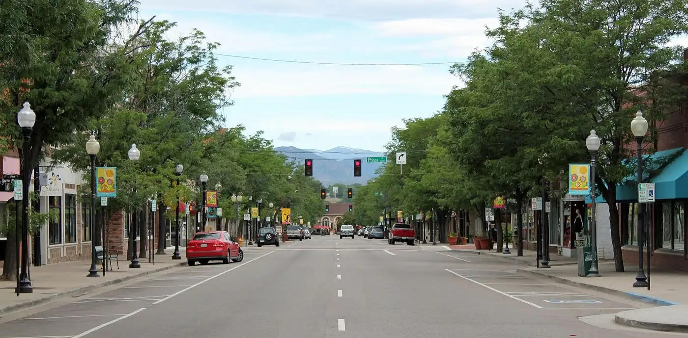 Historic Main Street in downtown Littleton